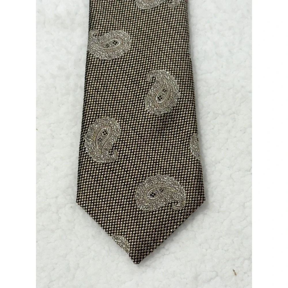 Jos A Banks Reserve‎ Silk Cotton Paisley Pattern Necktie Men's Formal Tie